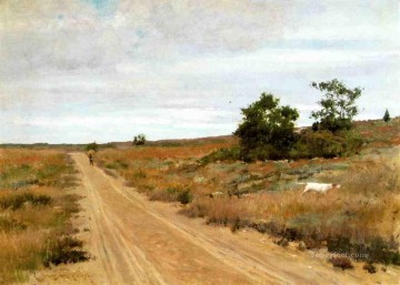  hunting Canvas - Hunting Game in Shinnecock Hills William Merritt Chase